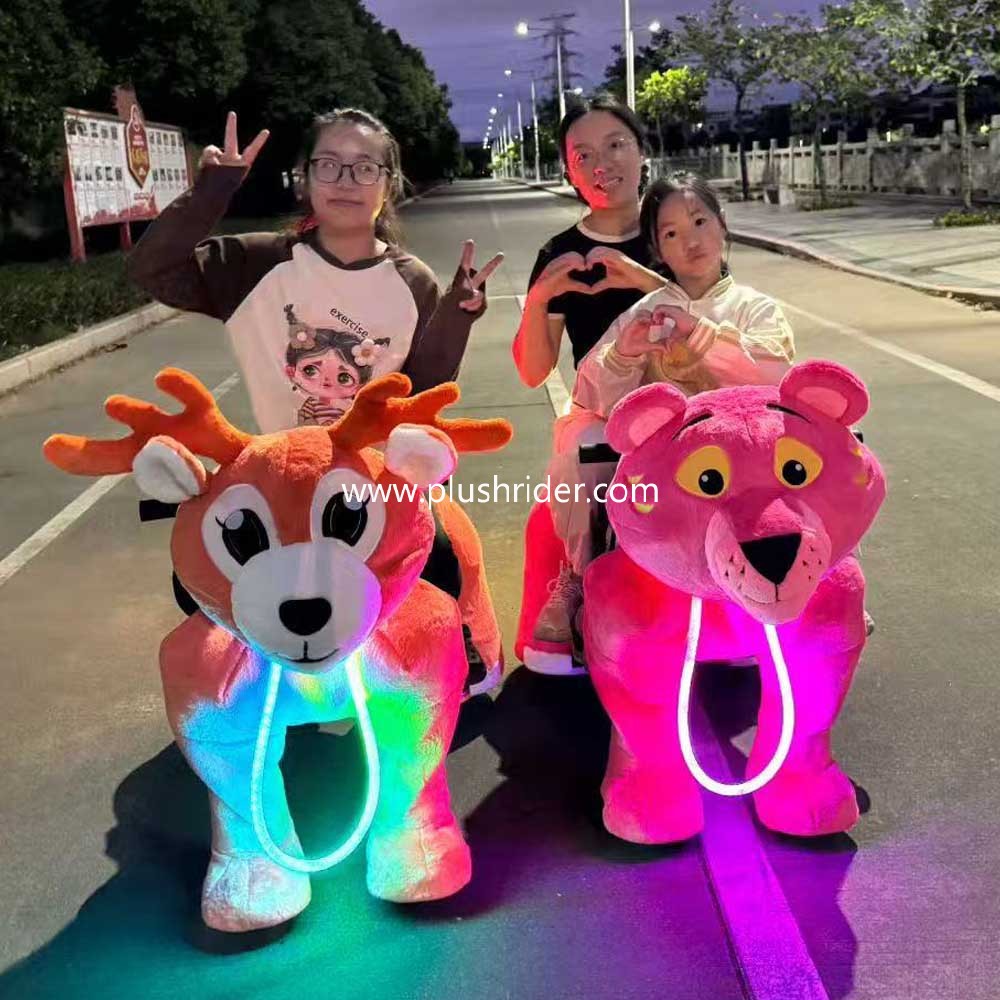 Plush Ride-On With Remote Control