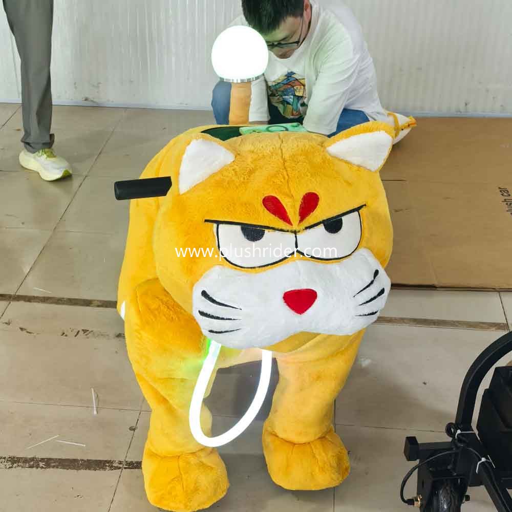 Durable Plush Animal Ride-On